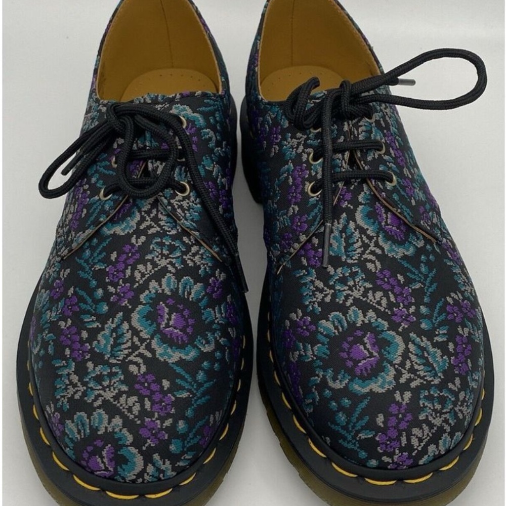 Dr. Martens Purple and Blue Flats with Classic Design